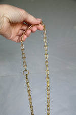 122351 Chunky gold link necklace moon
