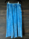 5240 BLUE WASHED FRENCH TERRY PANT