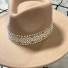 82924 TAUPE WITH TRIBAL BAND WESTERN HAT