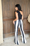 522171 BLACK AND WHITE STRIPED PANTS