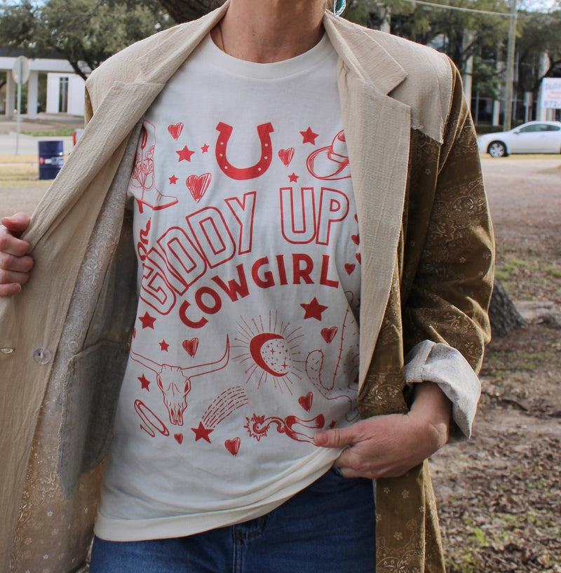 12291 GIDDY UP COWGIRL TEE